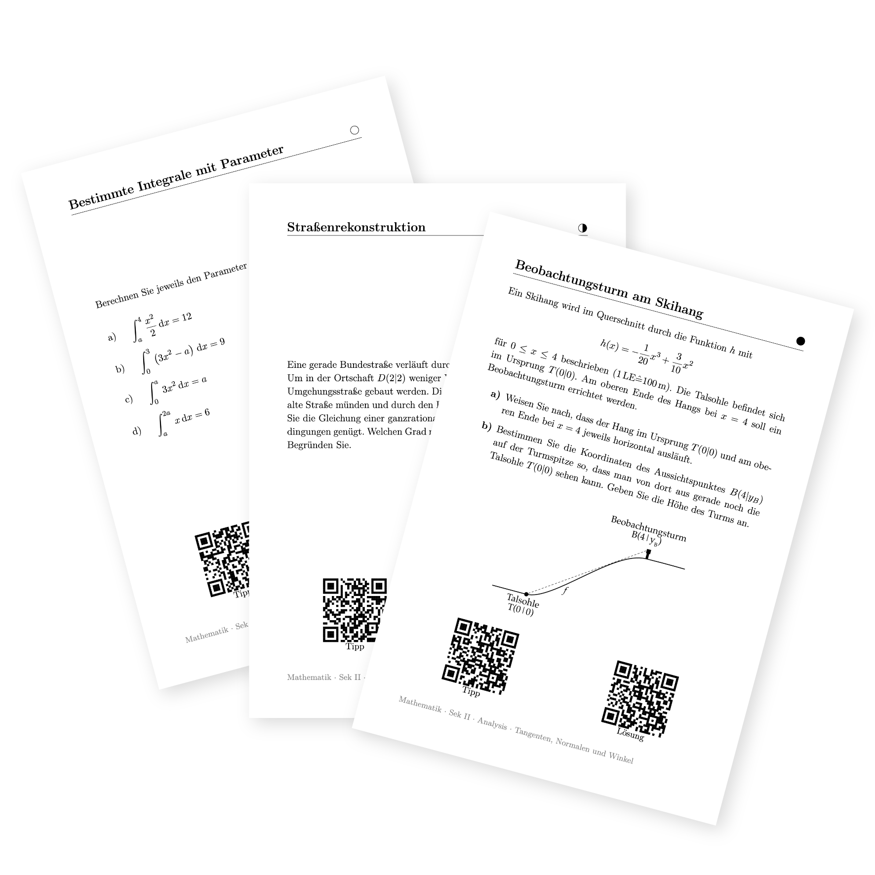QR-Summe Aufgabenkarten